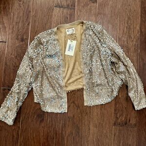 Joyfolie Women’s Liv Jacket in Gold NWT size S